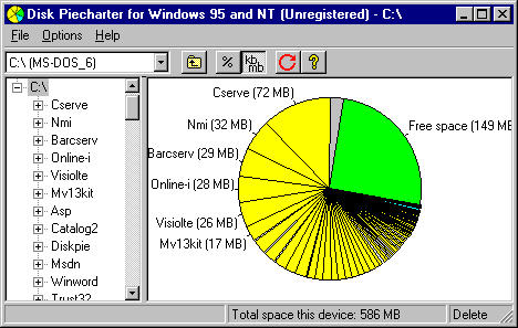 Disk Piecharter Screenshot